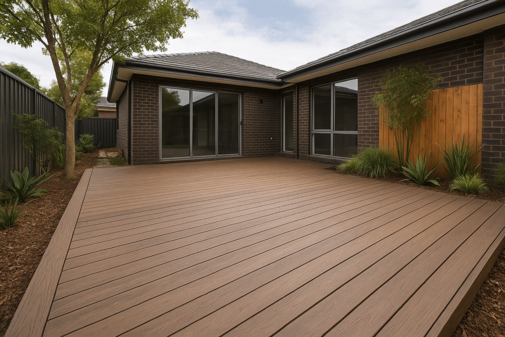 Composite Deck being Built by James W Landscaping in Melbourne, Victoria