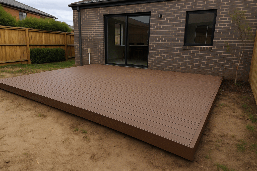 James W Landscaping building a composite deck in melbourne
