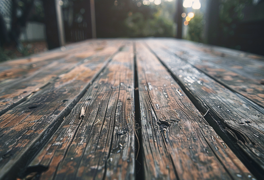Image of a rotten deck that needs deck repairs done in melbourne